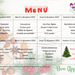 Menus du restaurant scolaire (16 au 27 janvier)