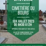 Chantier participatif : cimetière du bourg 1er juillet