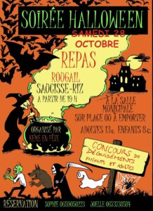 Soirée Halloween 28 octobre 2023