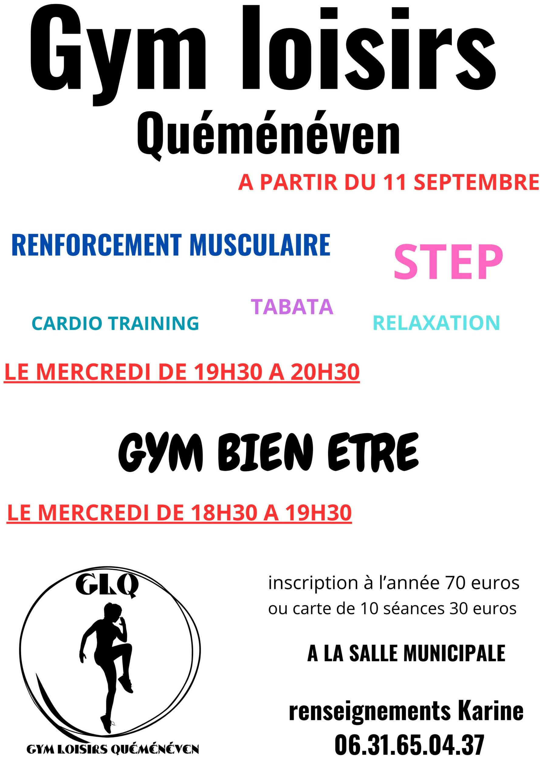 Affiche gym loisirs 2024