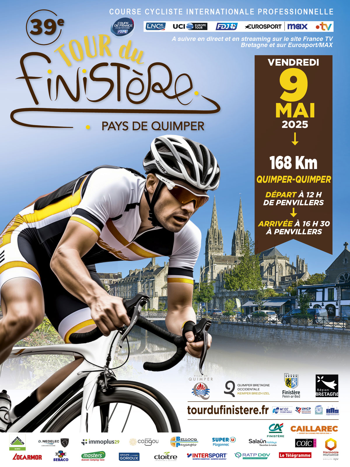 Affiche Tour du Finistère cycliste 2025