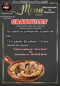 US Quéménéven : Soirée Cassoulet @ Salle polyvalente