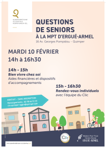 CLIC : Questions de seniors @ MPT d'Ergué-Armel
