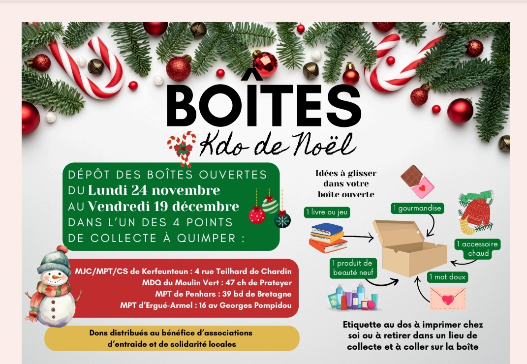 Boîtes solidaires « Kdo de Noël »