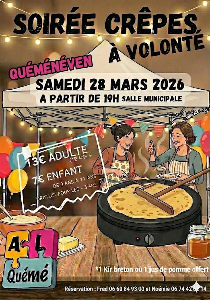 Amicale Laïque : Soirée crêpes à volonté