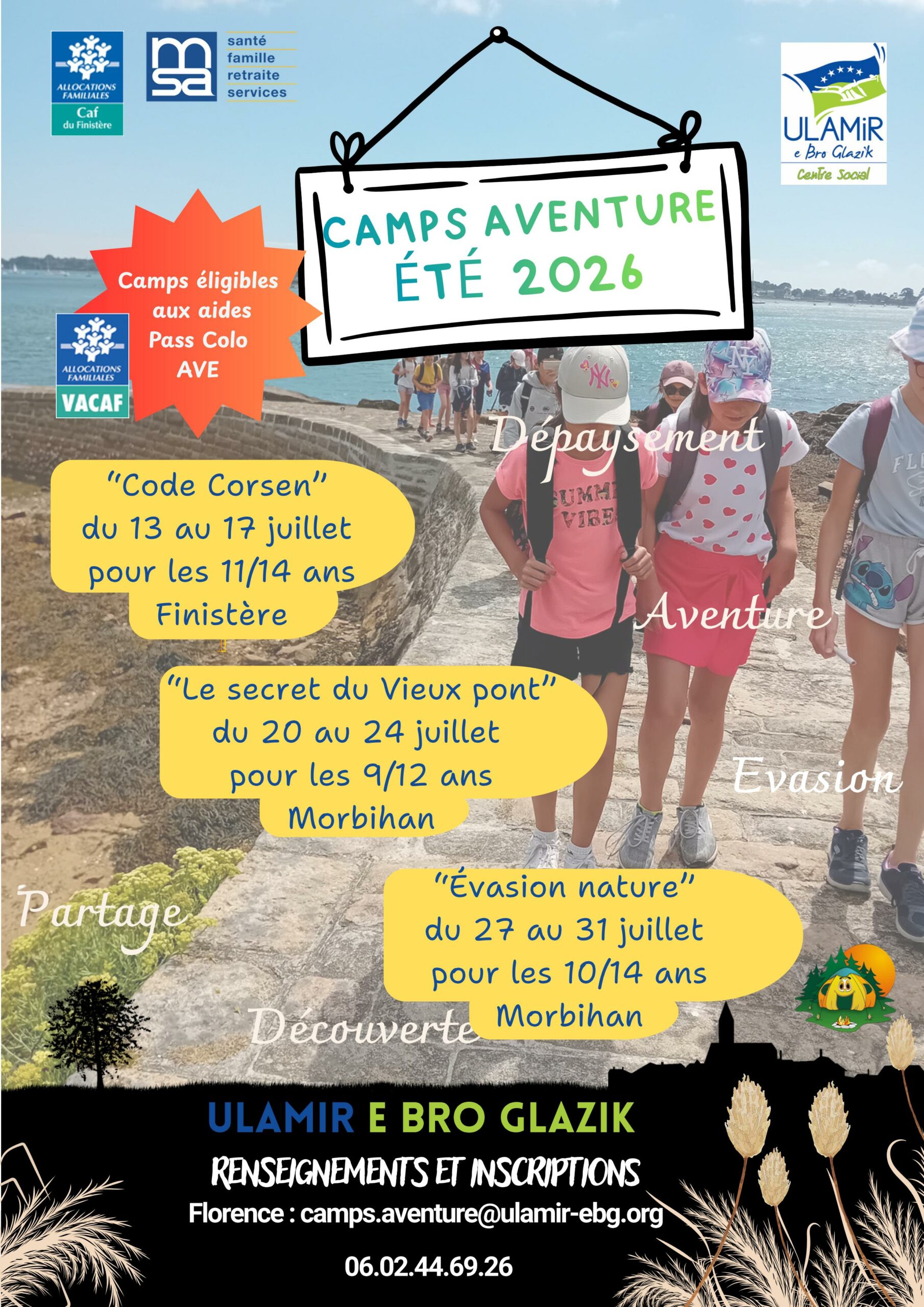 ULAMIR : Camps aventure été 2026