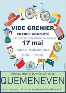 Kémé en Fêtes : Vide grenier @ Salle Municipale